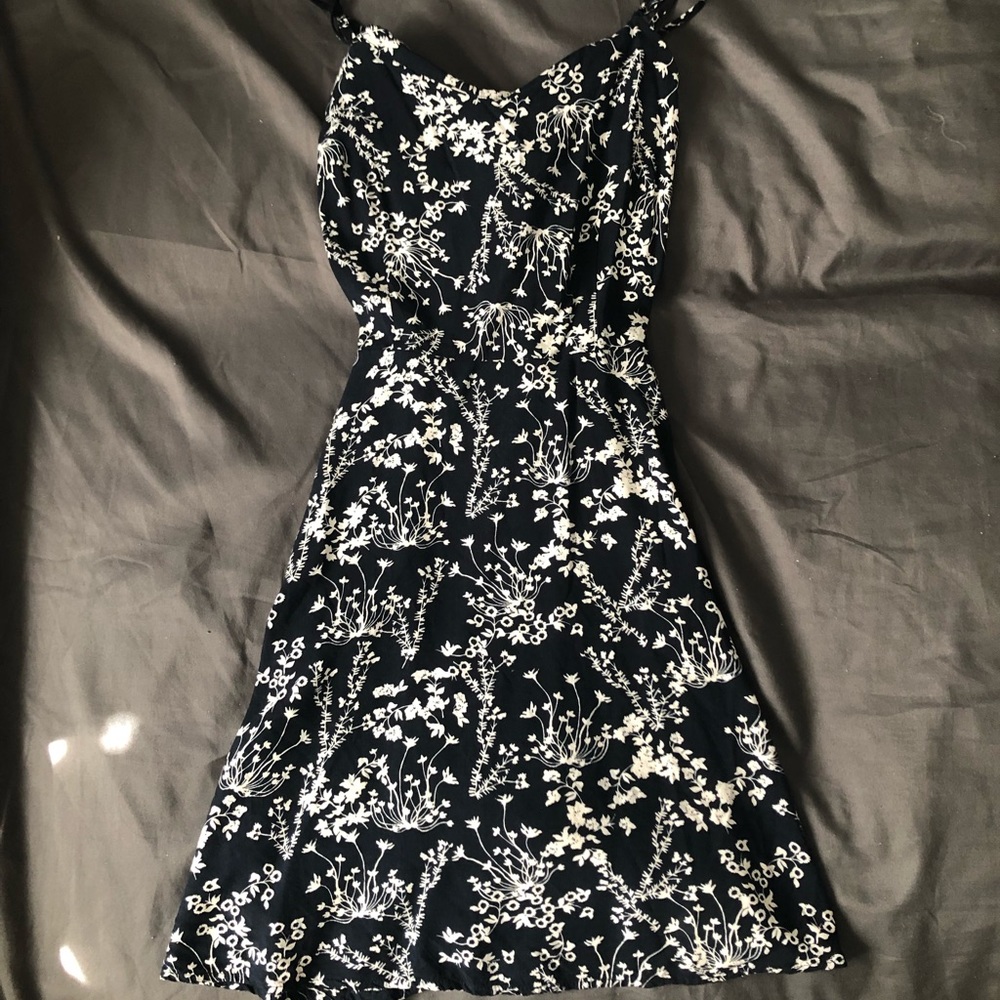 Blue & white mini dress